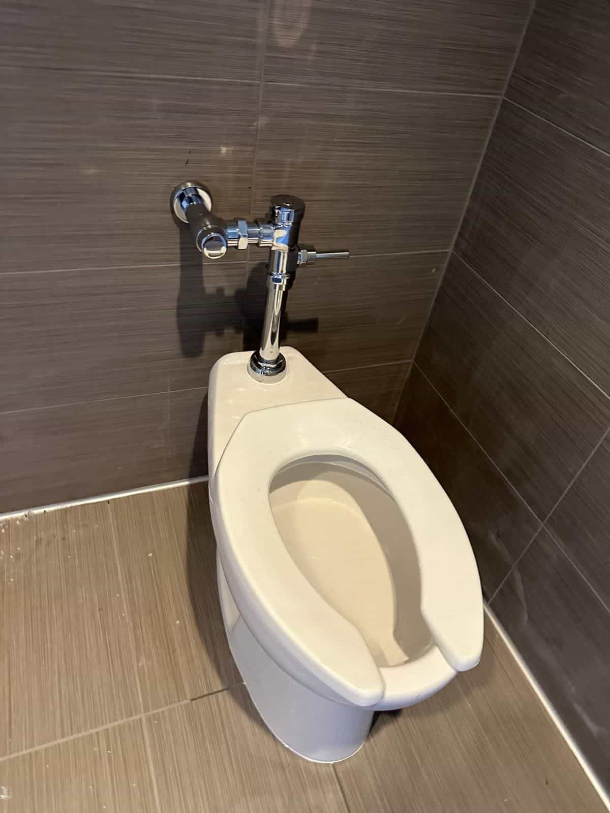 Before and after of a Toilet installation by a plumber in Tamiami